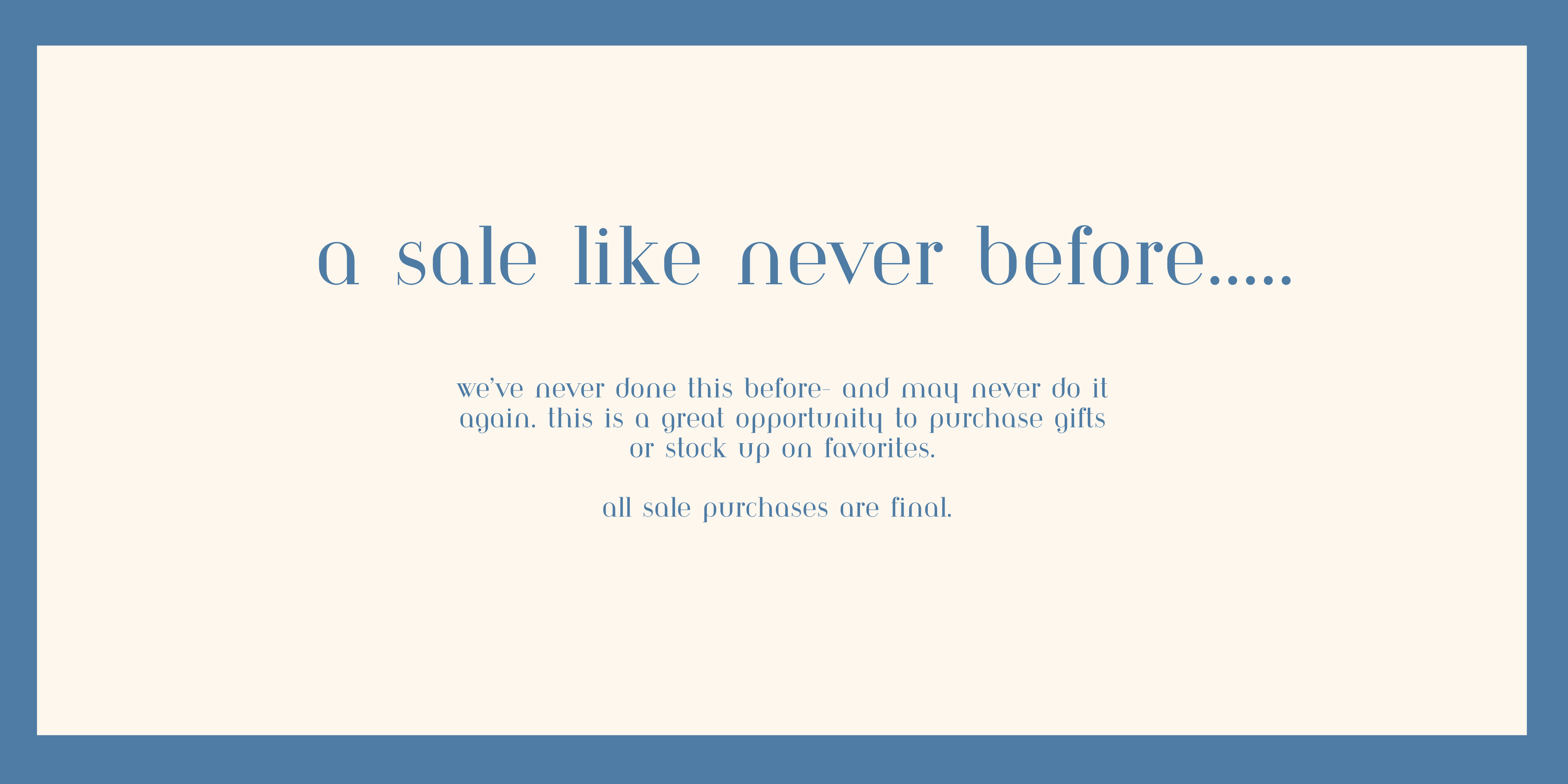 good bye summer sale_m donohue collection
