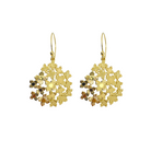 Garden inspired gold hydrangea clusters on 14k gold-filled hooks_m donohue collection