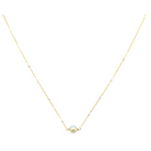 Classic 14k gold fill chain with white freshwater pearl. Available in 16" and 18"_m donohue collection